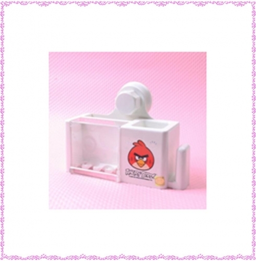 잇썸몰,앵그리버드 흡착 위생칫솔걸이(4구) (900109)