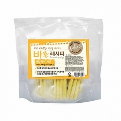 잇썸몰,바른레시피 덴탈케어 치즈 (500g 100gx5)
