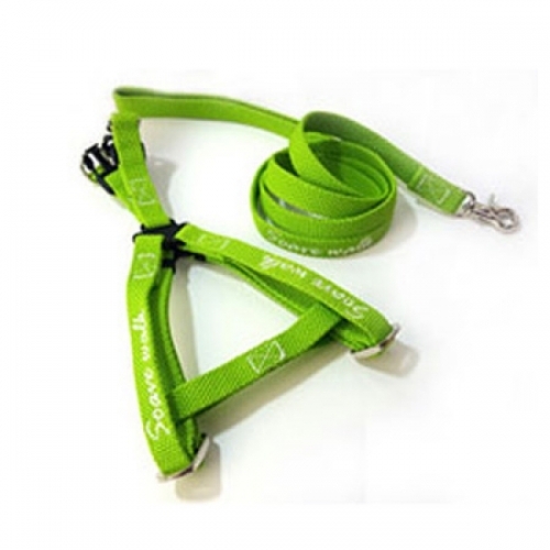 잇썸몰,쏘아베 솔리드 가슴줄세트 15mm 애플그린