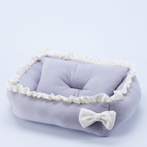 잇썸몰,국내산강아지 하우스 집 러플리 방석 그레이S 47X38