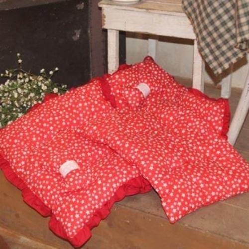 잇썸몰,레드 스타 방석(대) 애견방석 강아지방석