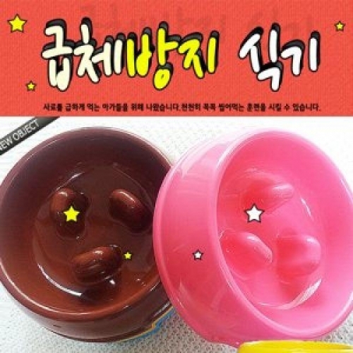 잇썸몰,펫토이 급체방지 식기- 블루 애견식기 밥그릇
