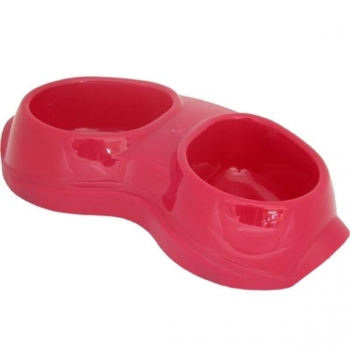 잇썸몰,유선형 쌍식기 _ 레드