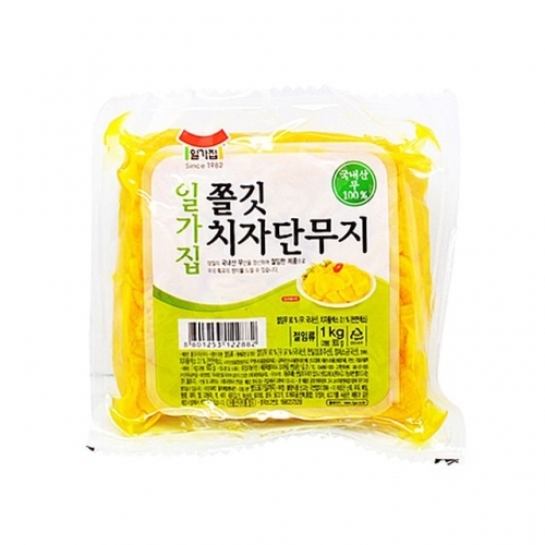 잇썸몰,일가집 쫄깃 치자단무지 1kg