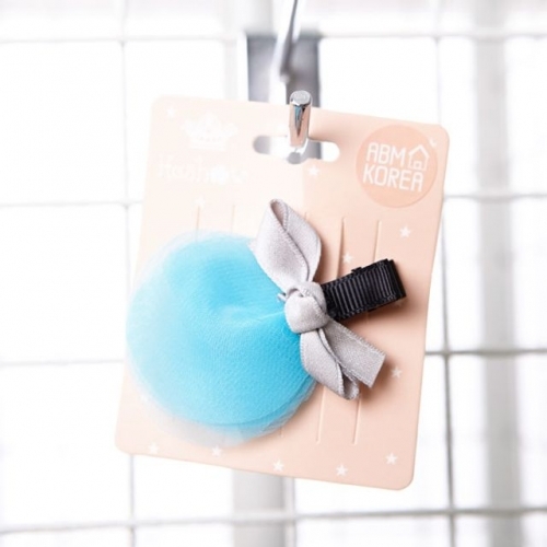 잇썸몰,머리핀 집게핀-쉬폰리본 민트 AbM81108-nf2680