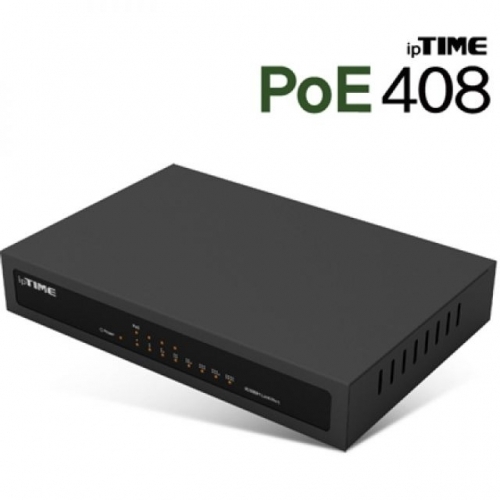 잇썸몰,　아이피타임 PoE408 8포트 스위칭 허브4포트 PoE