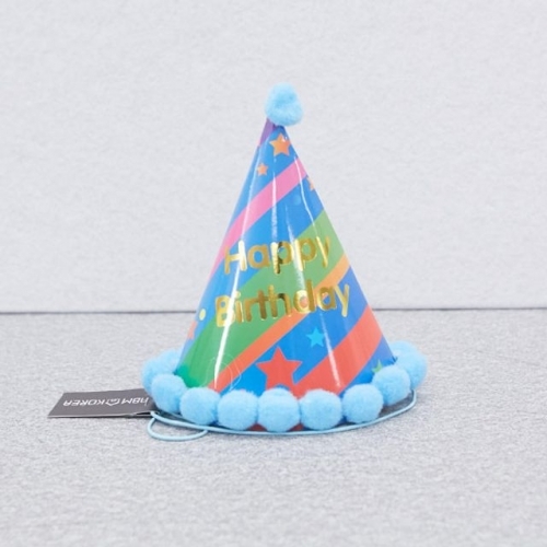 잇썸몰,파티모자 생일꼬깔모자 무지개블루 AbM81108-nf1779