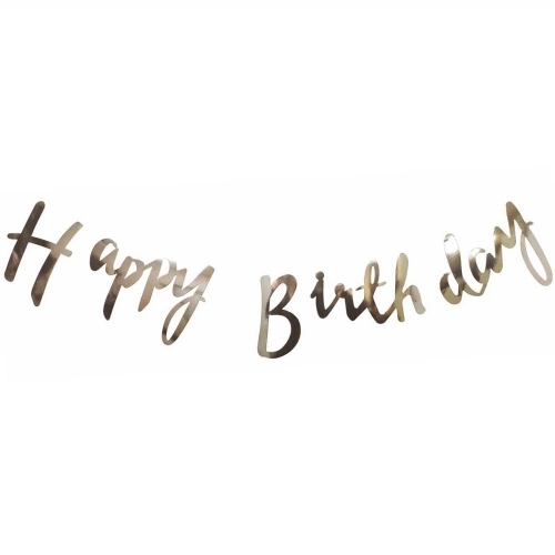 잇썸몰,생일축하 필기체 가랜드(실버)