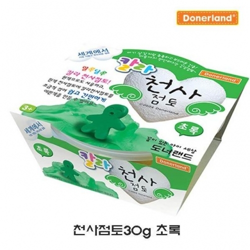 잇썸몰,천사점토30g 초록_2P_칼라점토 오감놀이 찰흙놀이
