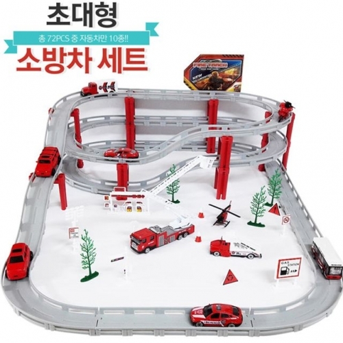 잇썸몰,맘스아이 다이캐스트 초대형 소방차세트 (550895)