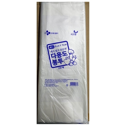 잇썸몰,이츠웰  흰색 쓰레기봉투 주방용품 (40LX100매)1EA