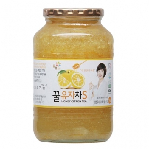 잇썸몰,꽃샘)꿀유자차S(1KG)-박스(8개입)