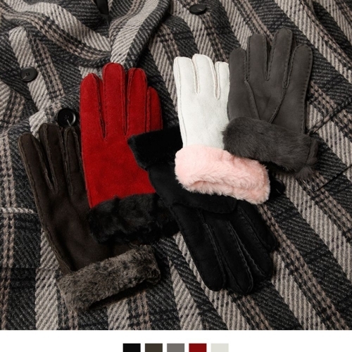 잇썸몰,양가죽 무스탕 여성장갑