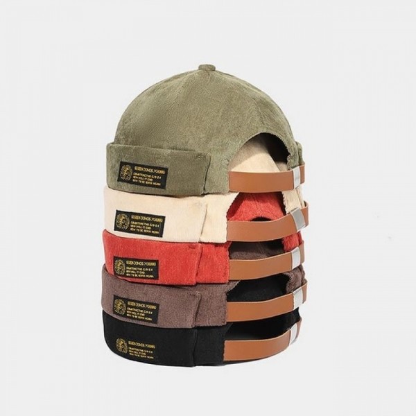 잇썸몰,레트로패션 코듀로이 와치캡 골덴 숏비니 챙없는모자