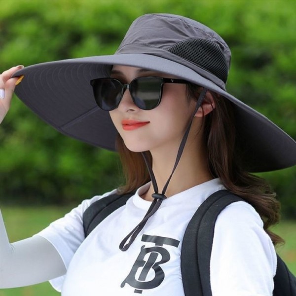 잇썸몰,자외선차단 왕챙 15cm 와이드 사파리모자