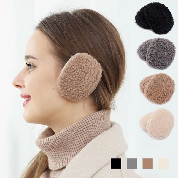 잇썸몰,남녀공용 양털 똑딱이 귀마개 SD-221184