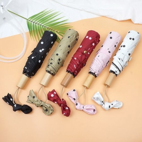 잇썸몰,5칼라 땡땡이 3단 우산 양산 자외선 UV차단 MA4008
