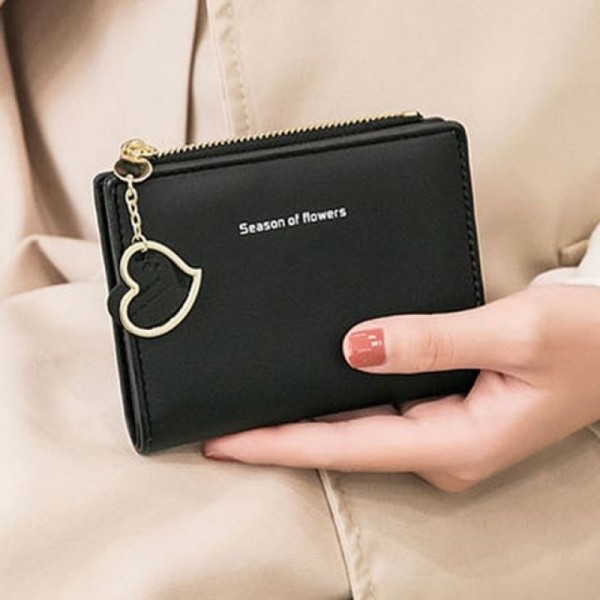 잇썸몰,하트링 반지갑 여학생 예쁜 지갑 적당한 수납 데일리