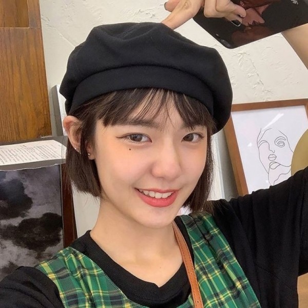 잇썸몰,빈티지 헌팅캡 코튼 빵모자 귀여운 베레모 레트로코디