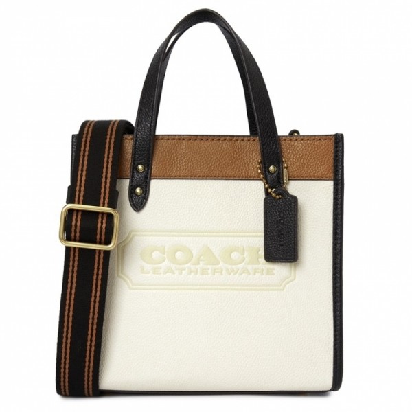 잇썸몰,코치 필드 22 컬러블럭 B4 CHALK MULTI 여자 토트겸숄더백 C3461