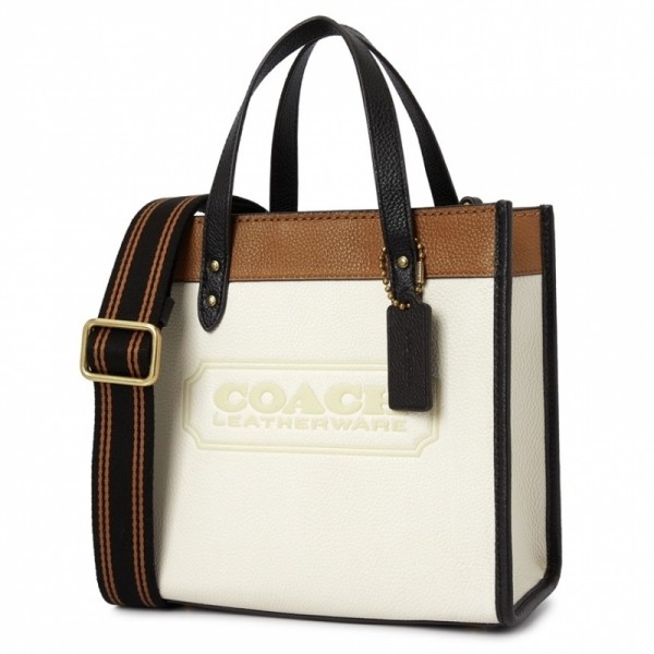 잇썸몰,코치 필드 22 컬러블럭 B4 CHALK MULTI 여자 토트겸숄더백 C3461