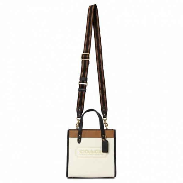 잇썸몰,코치 필드 22 컬러블럭 B4 CHALK MULTI 여자 토트겸숄더백 C3461