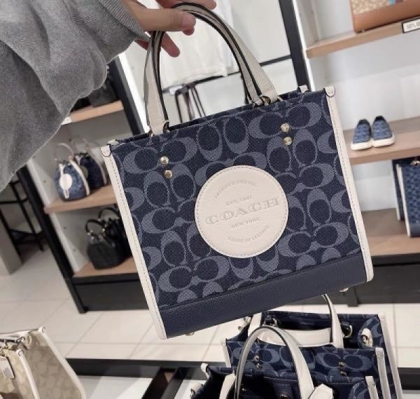 잇썸몰,COACH 코치 토트백 뎀프시 가방 시그니처 자카드 뎀시 크로스백 C5638