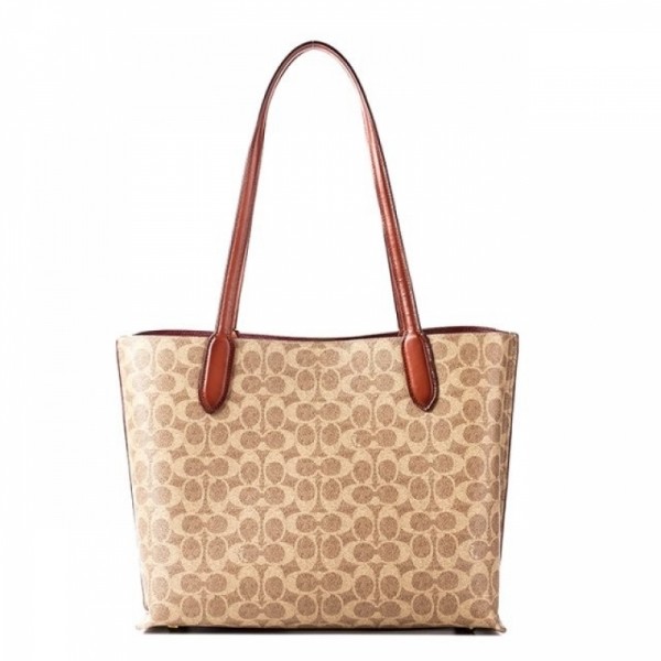 잇썸몰,코치 B4 TAN RUST 여성 윌로우 토트백 C0693
