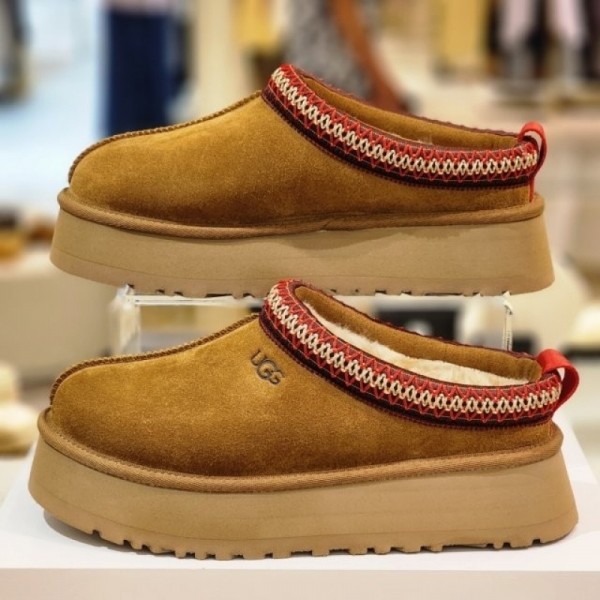 잇썸몰,UGG 어그 여성 양모플랫폼 슬리퍼 24FW 타즈 TAZZ 카멜 1664303519 1122553