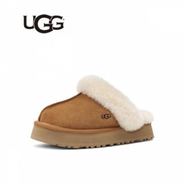 잇썸몰,어그 UGG 디스케트 털슬리퍼 양털 스웨이드 방한 털신 체스트넛 1122550-CHE