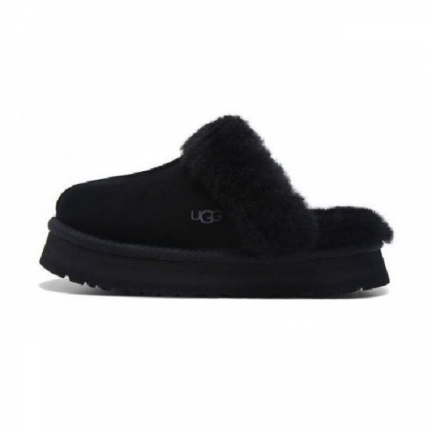 잇썸몰,UGG 어그 퍼 카라 플랫폼 샌들 디스케트 W 여성 - 1122550BLK
