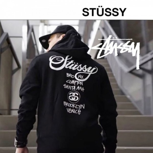 잇썸몰,스투시 베이직 후드 월드투어 기모 후디 STUSSY World Tour Hood Tee 일본