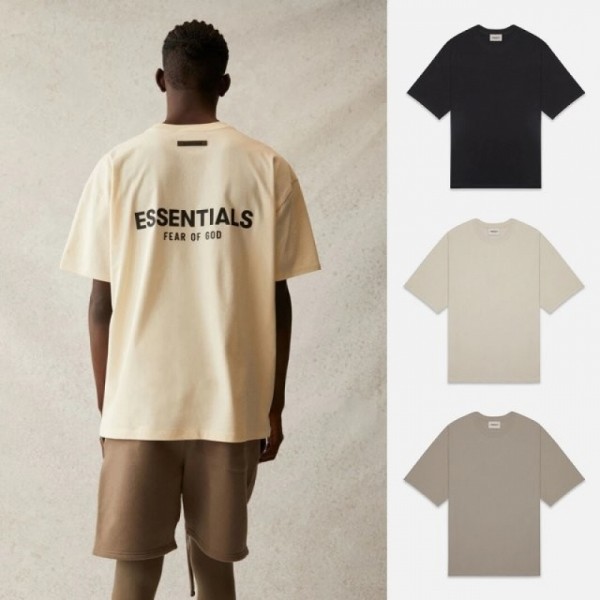 잇썸몰,피어오브갓 FEAR OF GOD ESSENTIALS 백로고 롱슬리브 피오갓 에센셜 3D 반팔 티셔츠